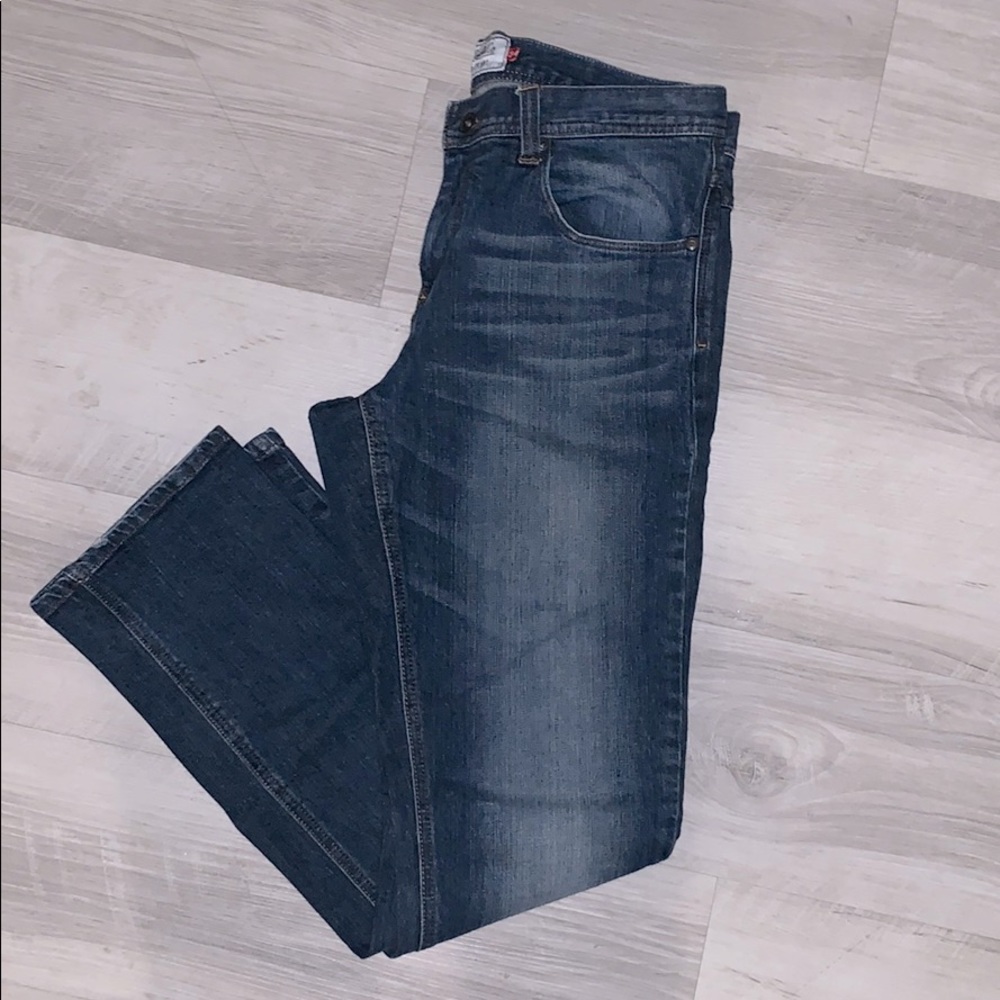 Empire stonewash blue denim